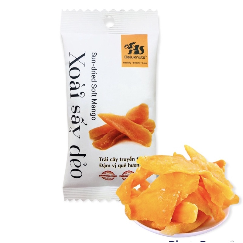Xoài sấy dẻo deluxnuts 40g