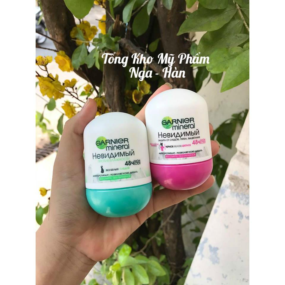 [HCM]Lăn khử mùi Garnier Mineral (Hồng)