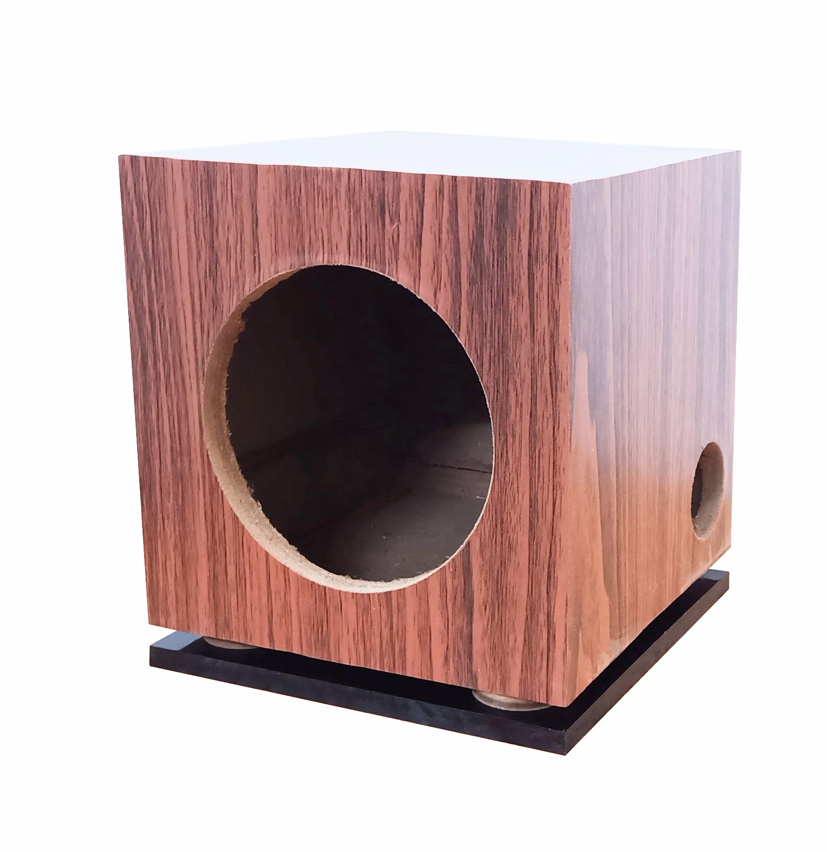 Vỏ thùng loa 10cm dạng sub có đế, dành cho loa 10cm