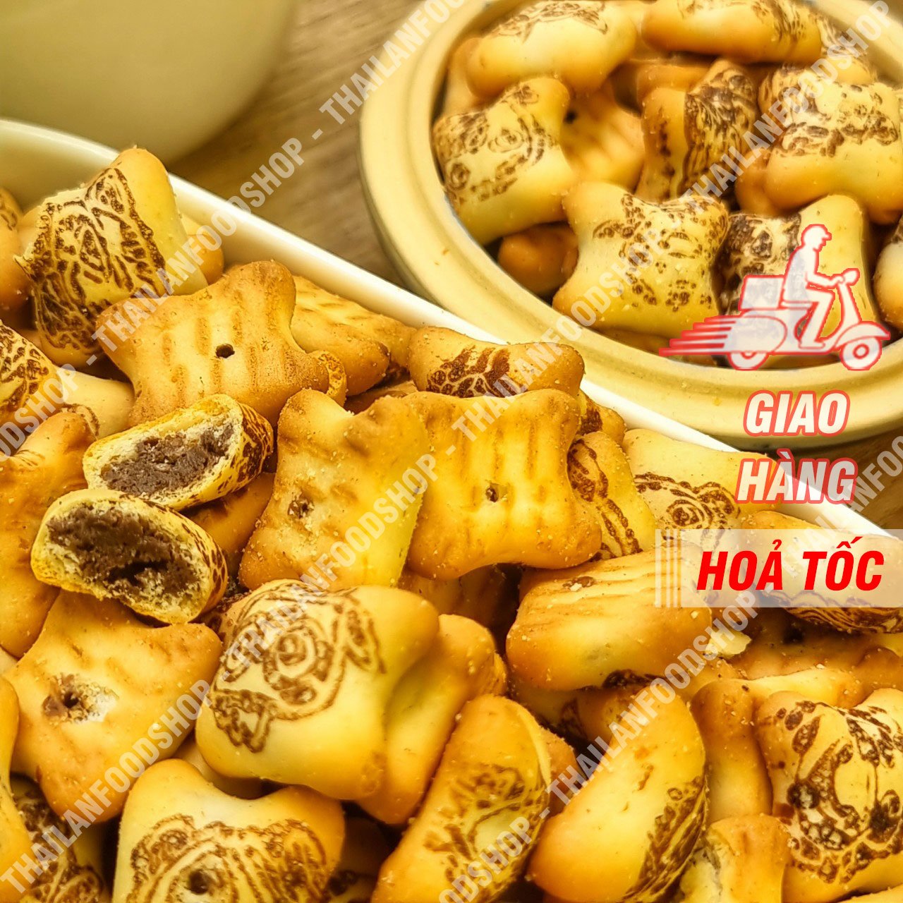 Bánh Gấu Socola Thái Lan - Lon 250gr