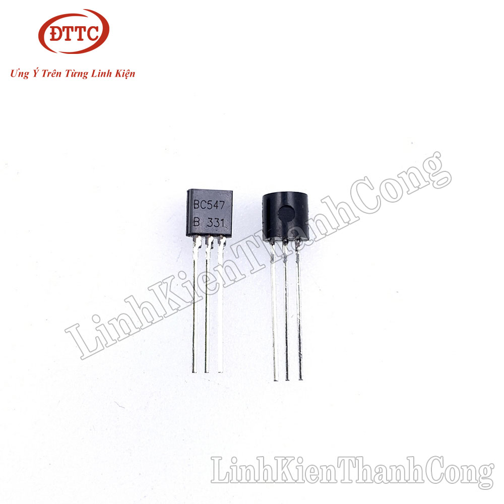 Bộ 2 Chiếc BC547 TRANSISTOR NPN 0.1A 45V TO92