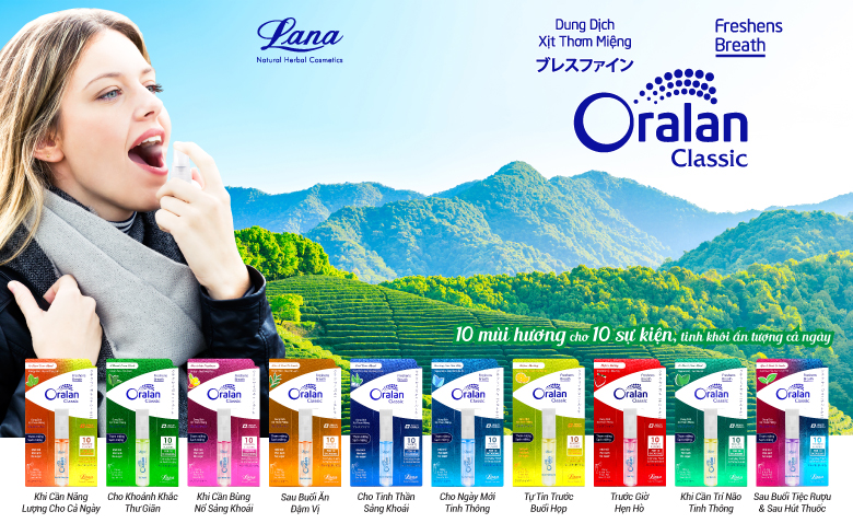Xịt thơm miệng Lana Oralan Classic 8ml (YooWe)
