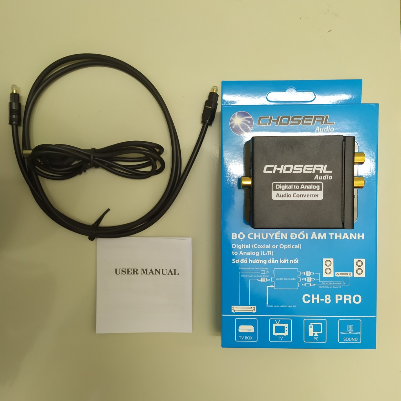 Bộ chuyển đổi âm thanh Choseal CH-8 Pro