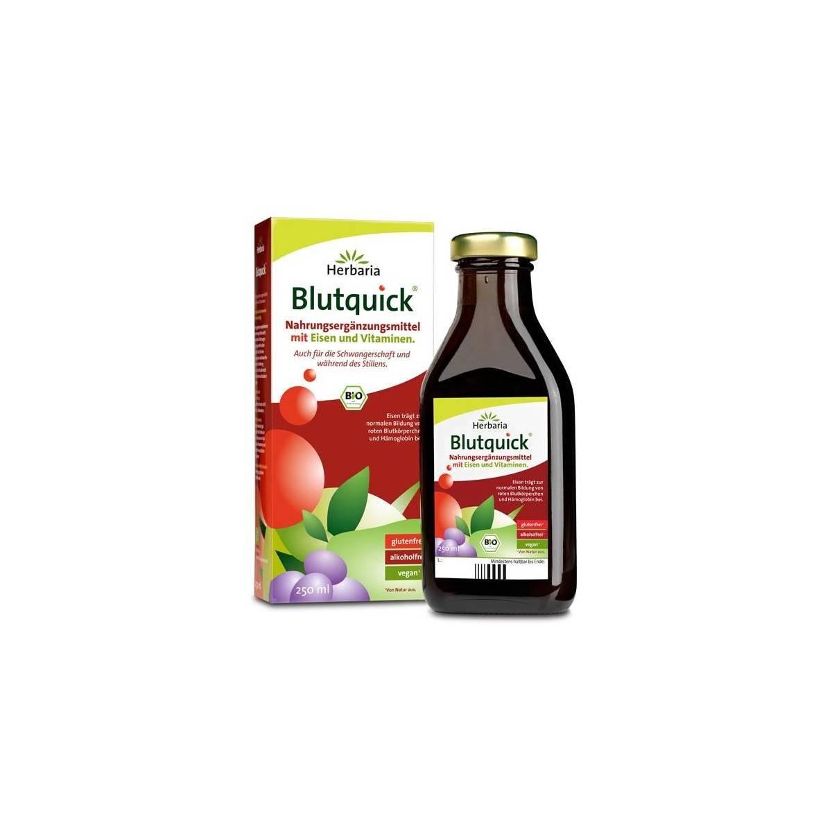 Dung dịch bổ sung sắt hữu cơ Blutquick Herbaria