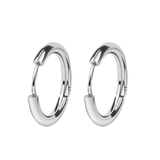 Bộ 2 bông tai inox thời trang 14mm bt233