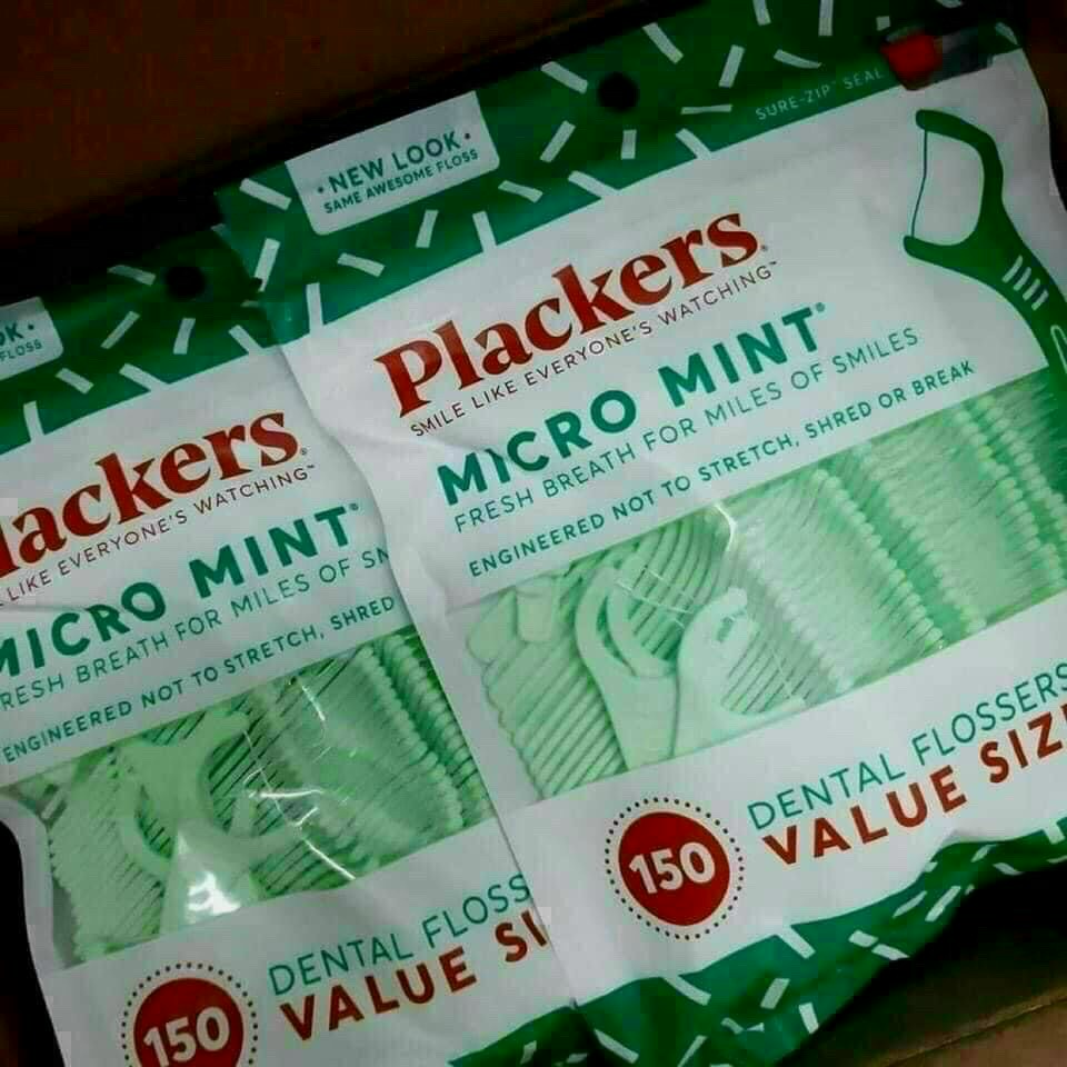 ❤Tăm chỉ nha khoa #plackers micro min -bịch 150 cây