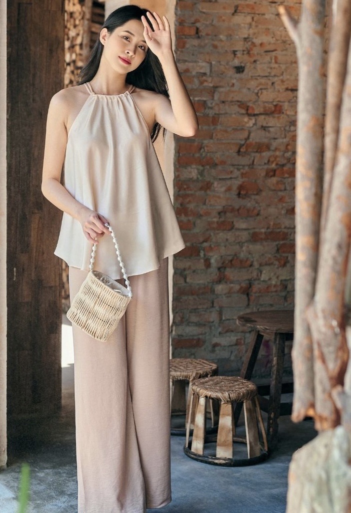 Sét Áo yếm màu pate ngọt ngào