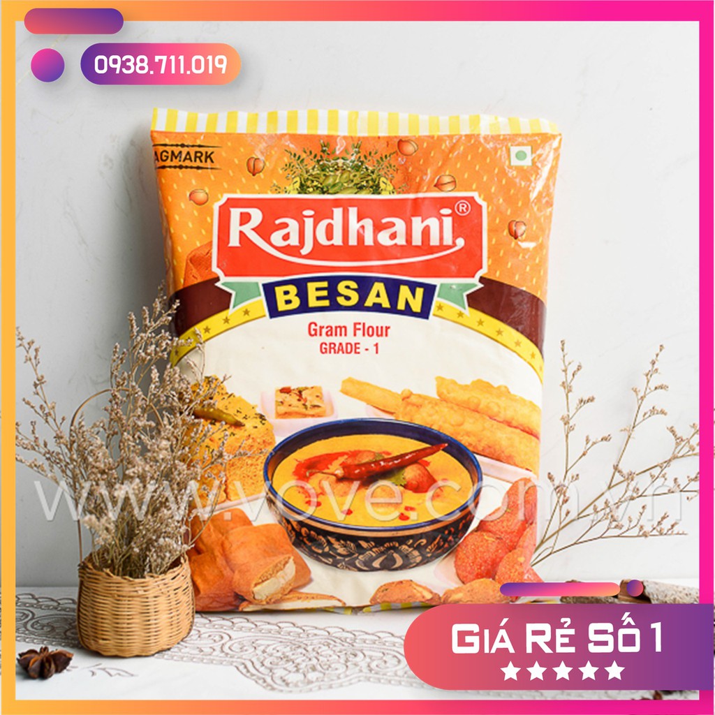 Bột đậu gà Ấn Độ Besan Rajdhani gói 1kg