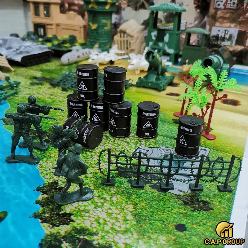 Set toy soldier Model plastic army-set 130 details