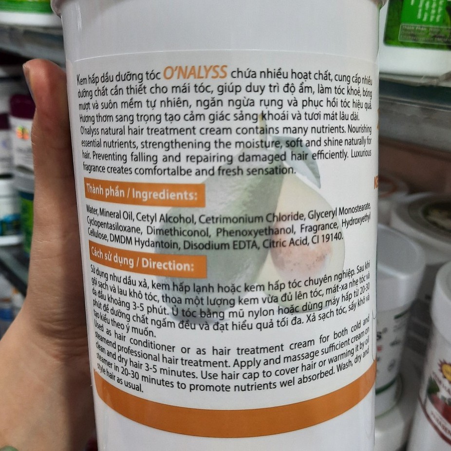 [HCM]Hấp dầu dưỡng chất bơ onalyss 500ml