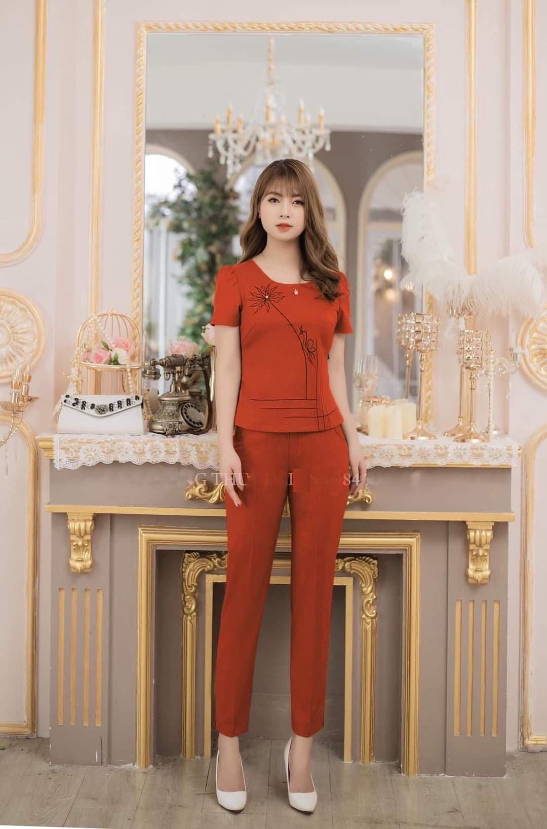 Set bộ nữ mặc nhà đẹp thun cát hàn