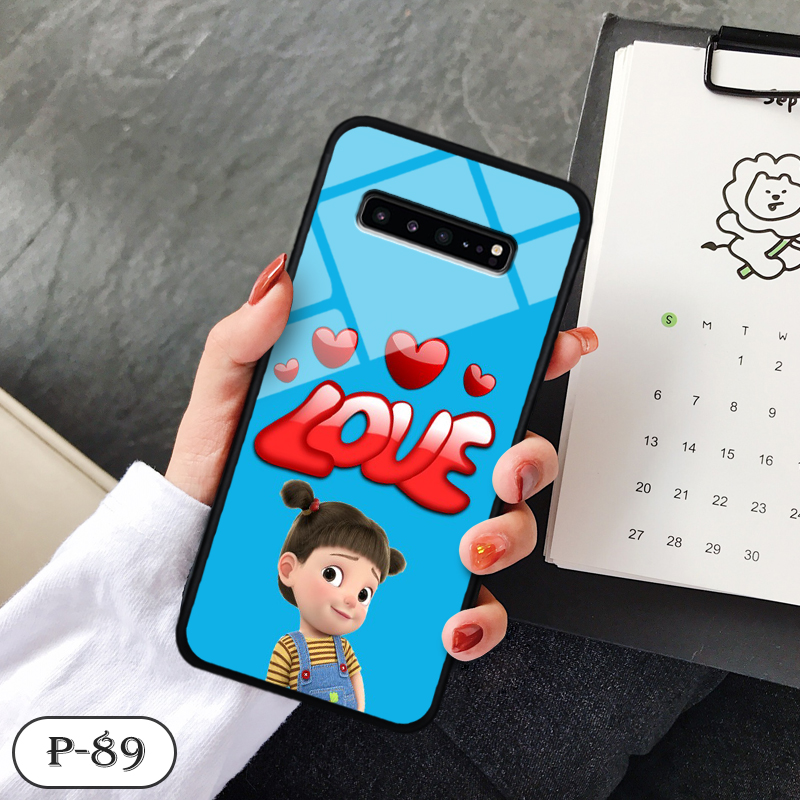 Ốp lưng kính 3D cute Samsung S10 5G