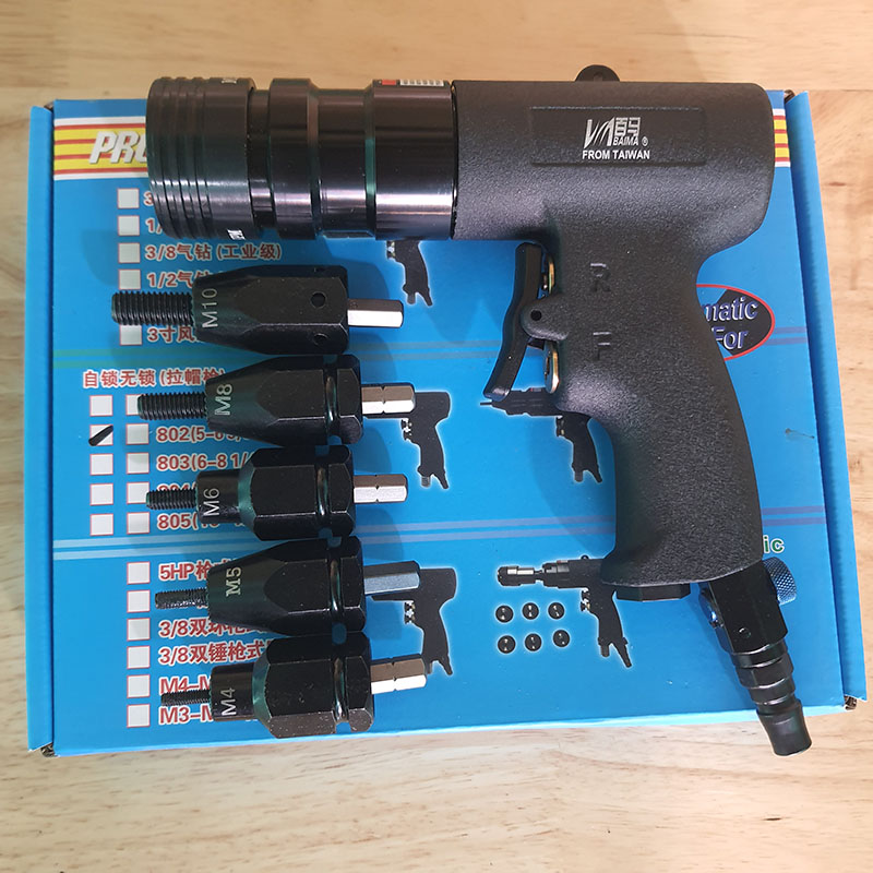 Máy  rút đai ốc,ốc tán,ecu bằng hơi