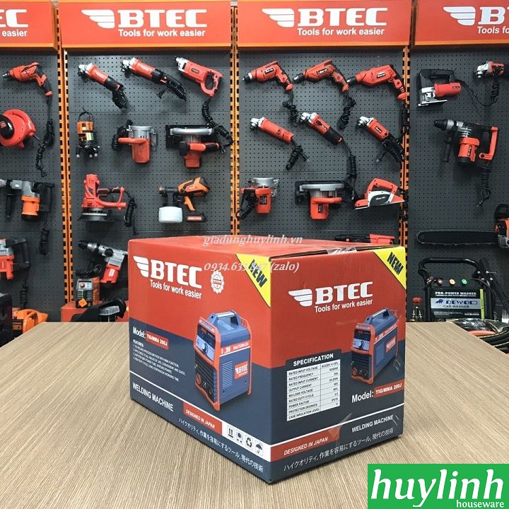 [HCM][Trả góp 0%] Máy hàn điện tử Btec TIG MMA 200J