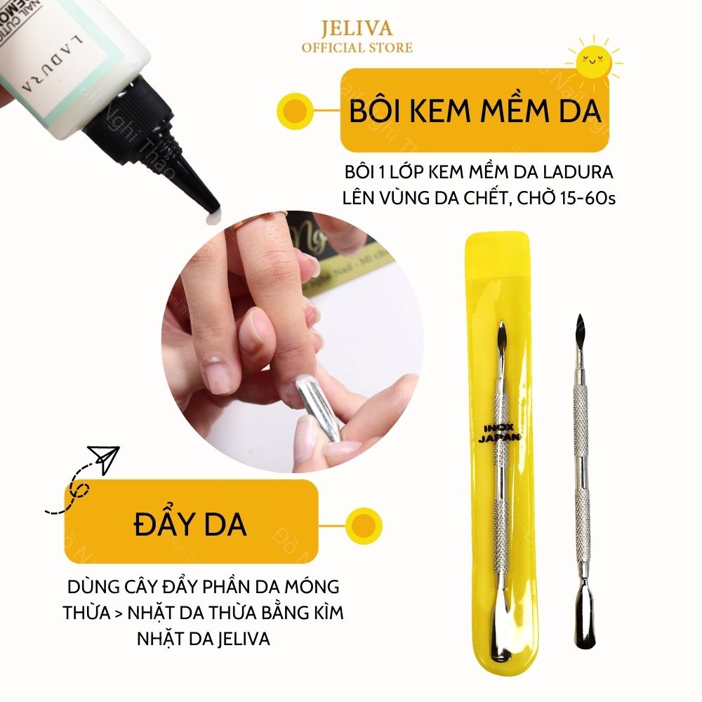Cây đẩy da chết nail JELIVA