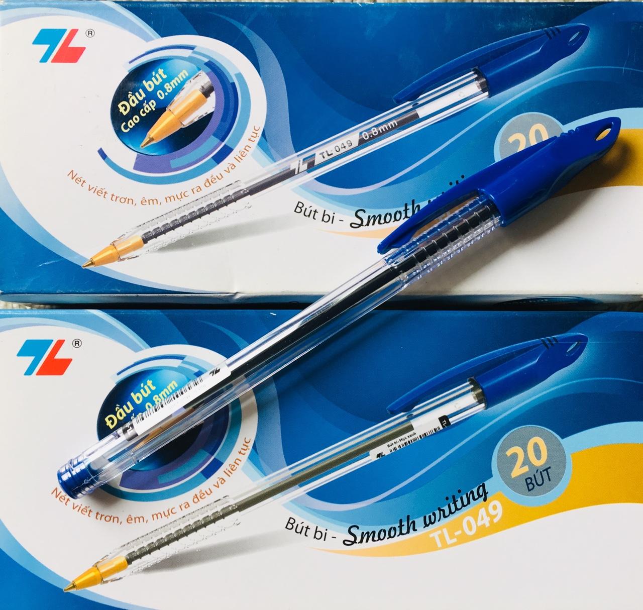 Hộp 20 bút TL 049 - Mực xanh
