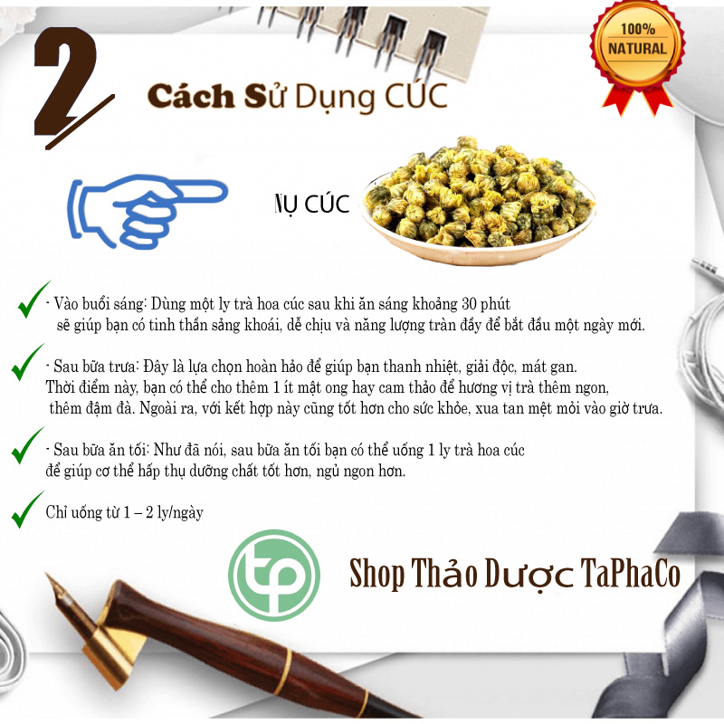 [HOT] Trà nụ hoa cúc hảo hạng 200g - Thảo Dược Tấn Phát