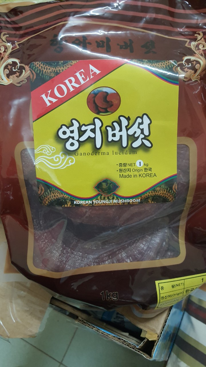 ( DATE 2025) Nấm Linh Chi Đỏ HÀN QUỐC -bịch 1kg