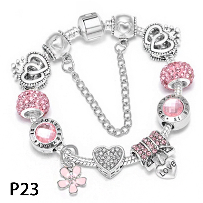 Vòng charm Pandora Cherry Blossoms Pendant Charm Bracelets