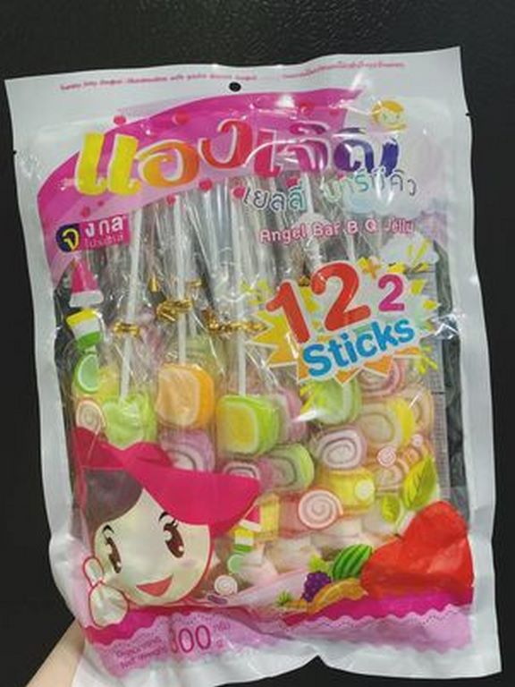 Kẹo Dẻo Xiên Que Thái Lan 300G