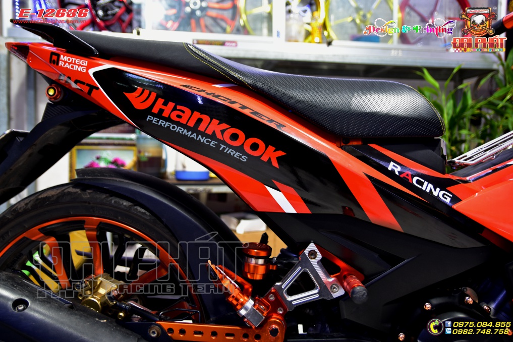 Tem Xe Exciter 150 Hankook Cam Đen