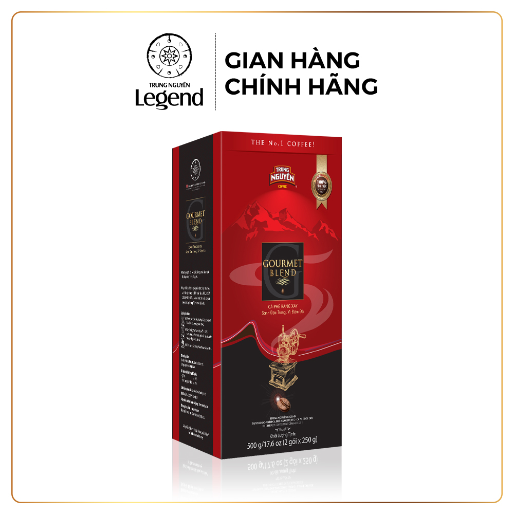 Trung Nguyên Legend Cà Phê Rang Xay Pha Phin Gourmet Blend - Hộp 500gr