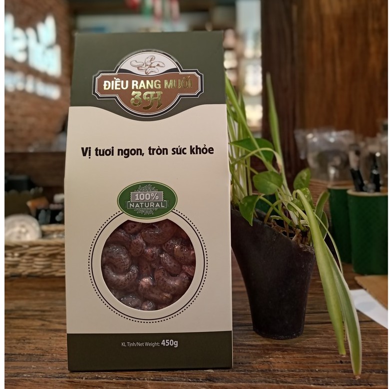 Hạt điều rang muối 3H 280g/450g - Leaf Organic HCM
