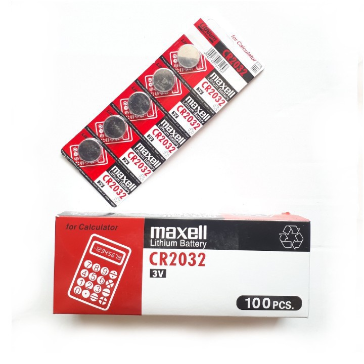[HCM]Pin Cmos Maxell CR2032 Lithium 3V - 1 Vĩ 5 Viên