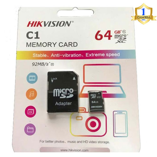 [HCM]Thẻ Nhớ Micro SD 64GB Cho Camera HIKVISION và EZVIZ