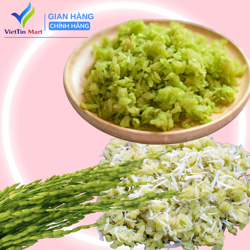 500g CỐM DẸP XANH ĐẶC SẢN LÀNG VÒNG