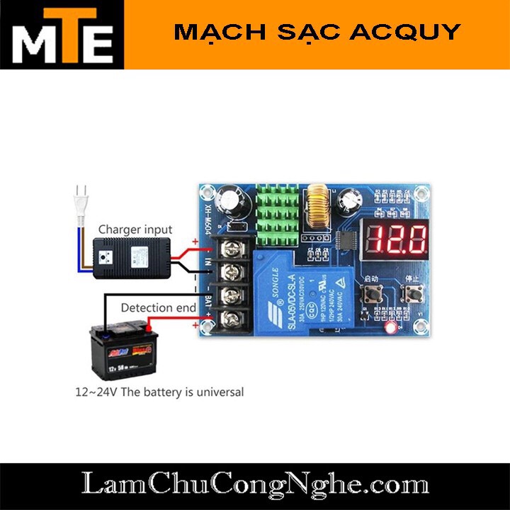 Mạch sạc acquy tự ngắt XH-M604 (6VDC - 60VDC)