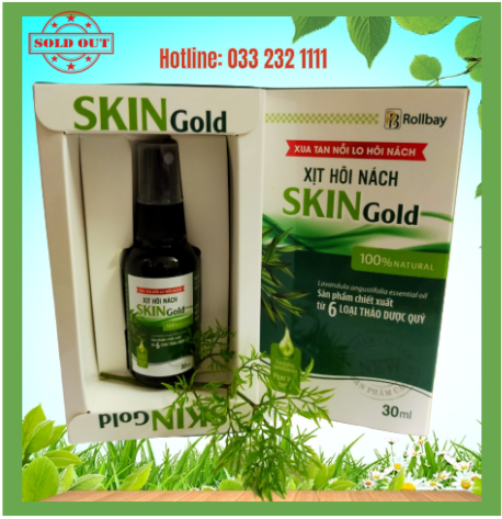 Xịt Hôi nách SKIN gold 30ml