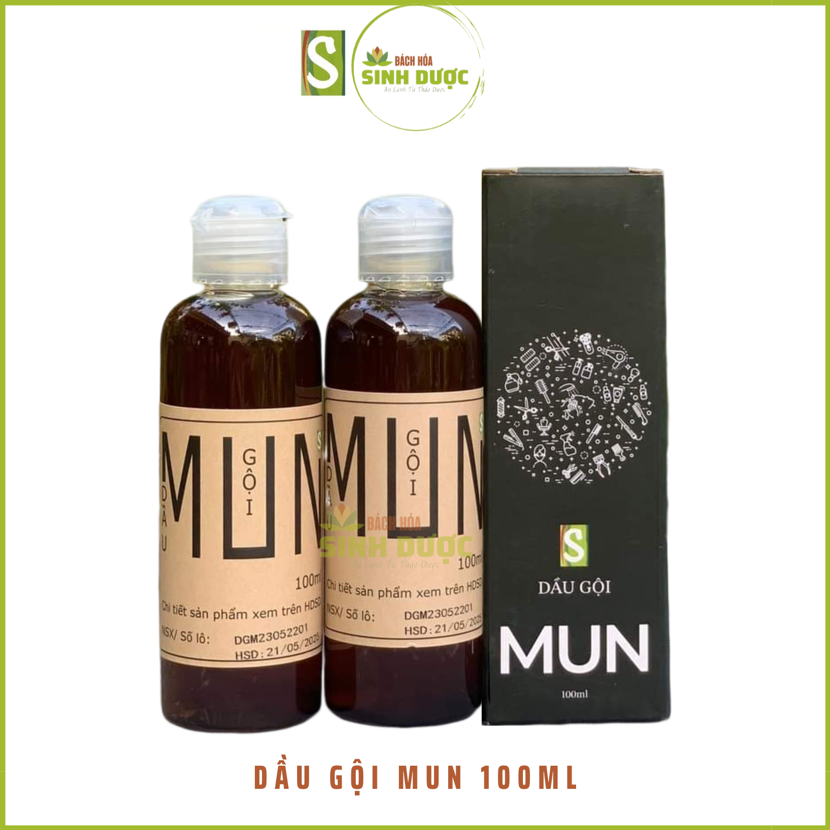 Mun Shampoo 100ml Sinh Duoc Cooperative