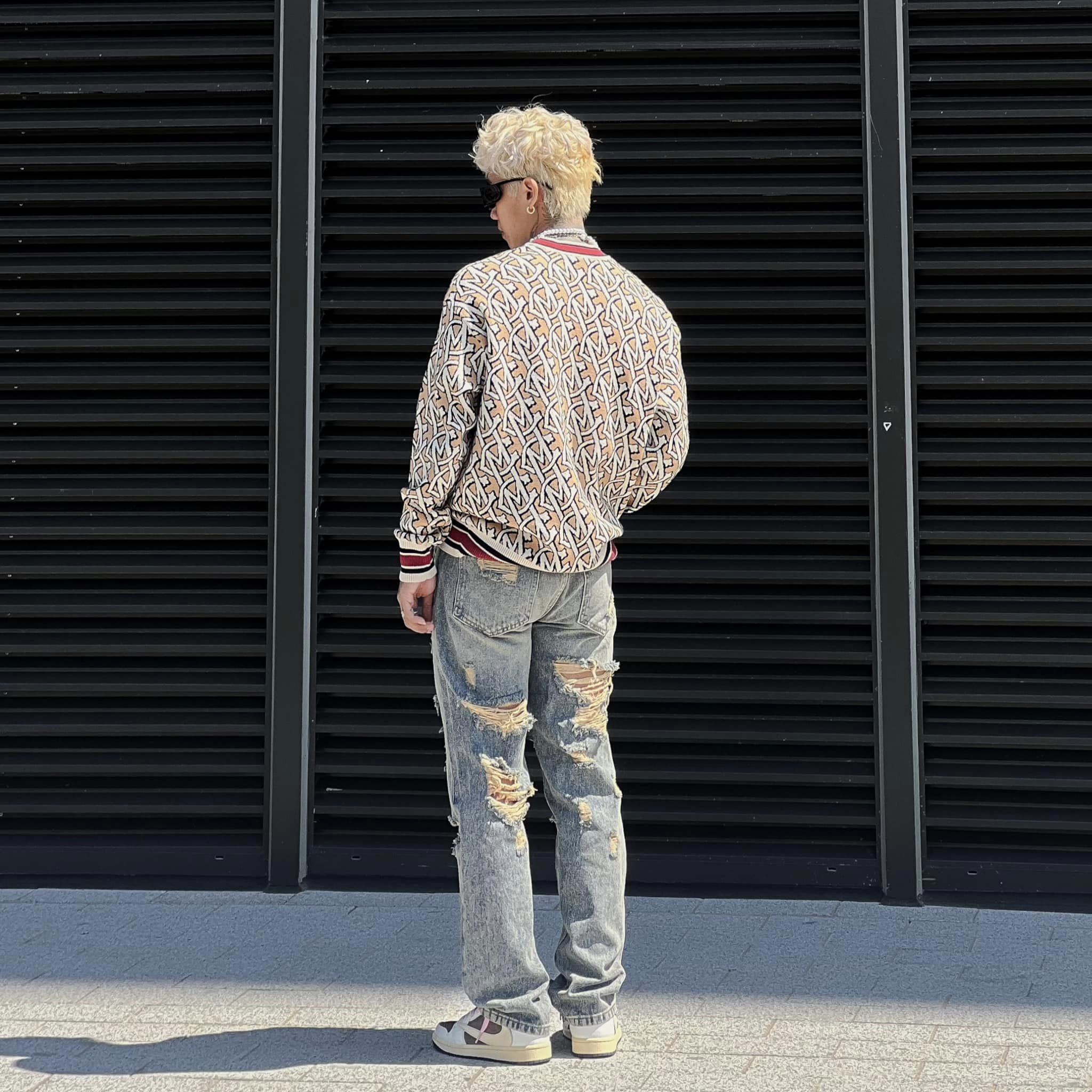 Áo len nam MIKENCO Monogram Knitwear S23