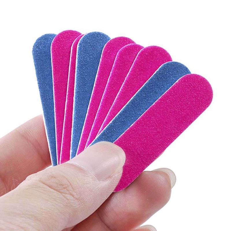 Dũa Móng Mini Lốc 100 Chiếc Làm Nail Box - Dũa Móng Tay 2 Mặt Nhỏ
