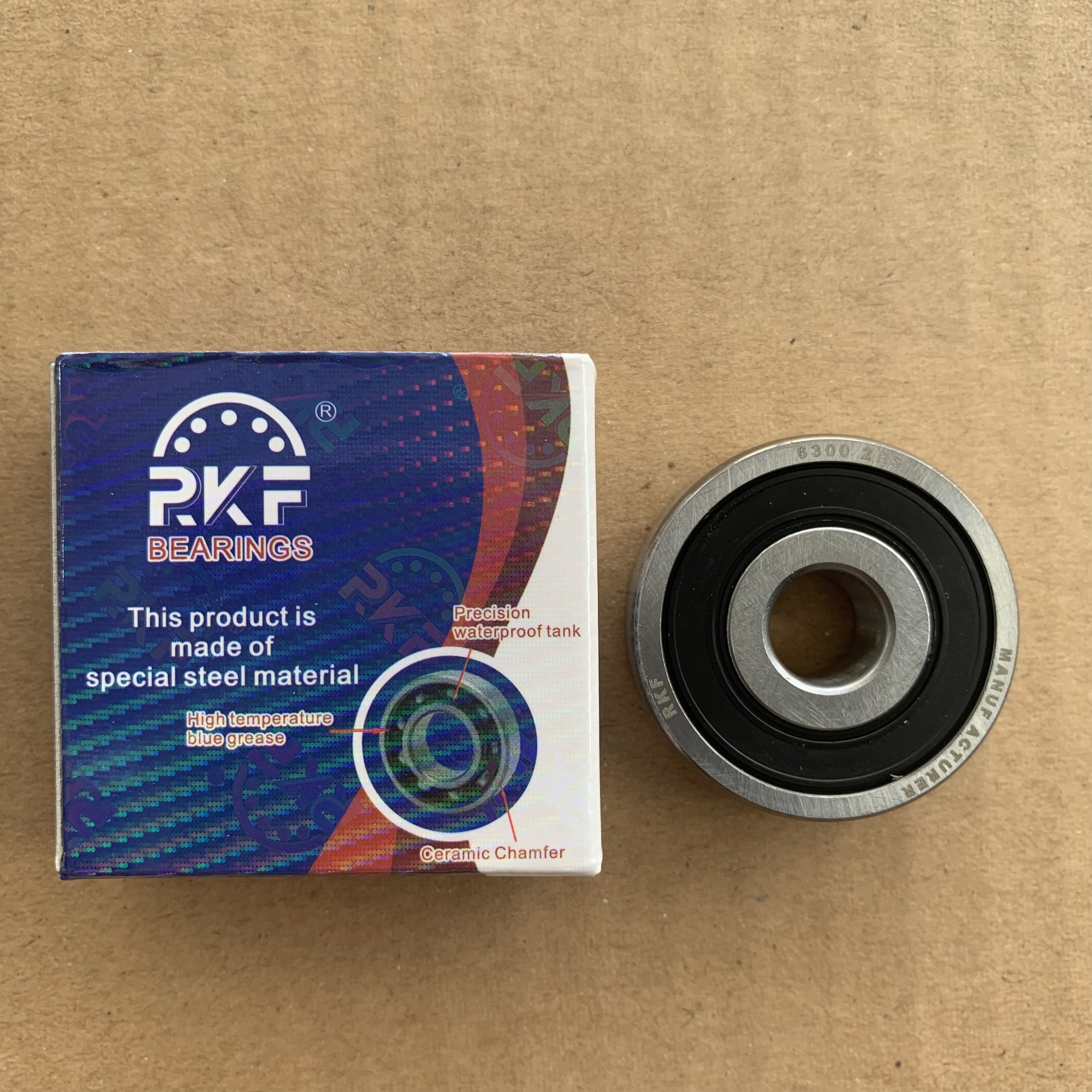 Hộp (RKF) 10 cái Bạc đạn 6300 2RS Chất lượng, bền, đẹp Phụ tùng