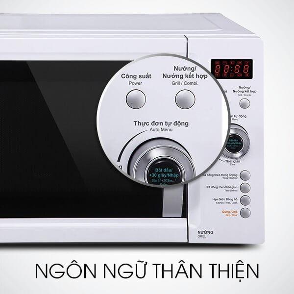 Lò Vi Sóng Sharp R-G623VN(ST) - 23 Lít Có (Giá áp dụng giao tại HN, HCM& các tỉnh liên hệ shop)