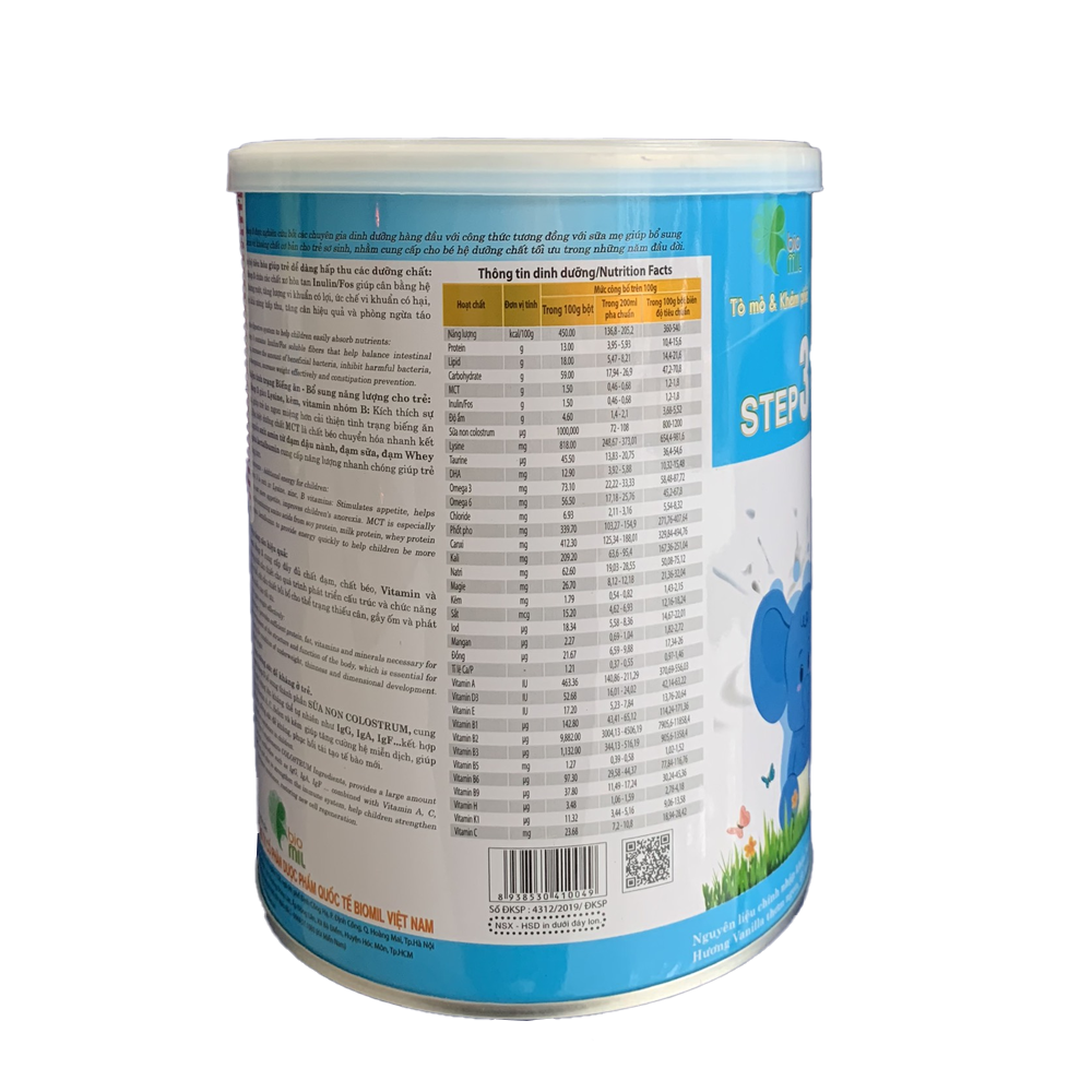 Sữa bột Biomi Step 1 (900g) - Sữa mát cho bé từ 6 đến 12 tháng tuổi