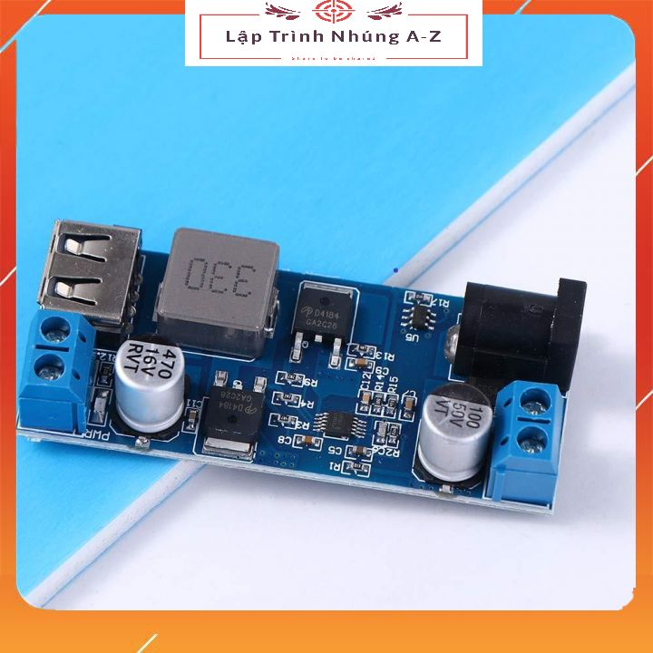 [Lập Trình Nhúng A-Z][G20] Module Hạ Áp LM2596S Từ 24V / 12V Xuống 5V 5A Cổng USB