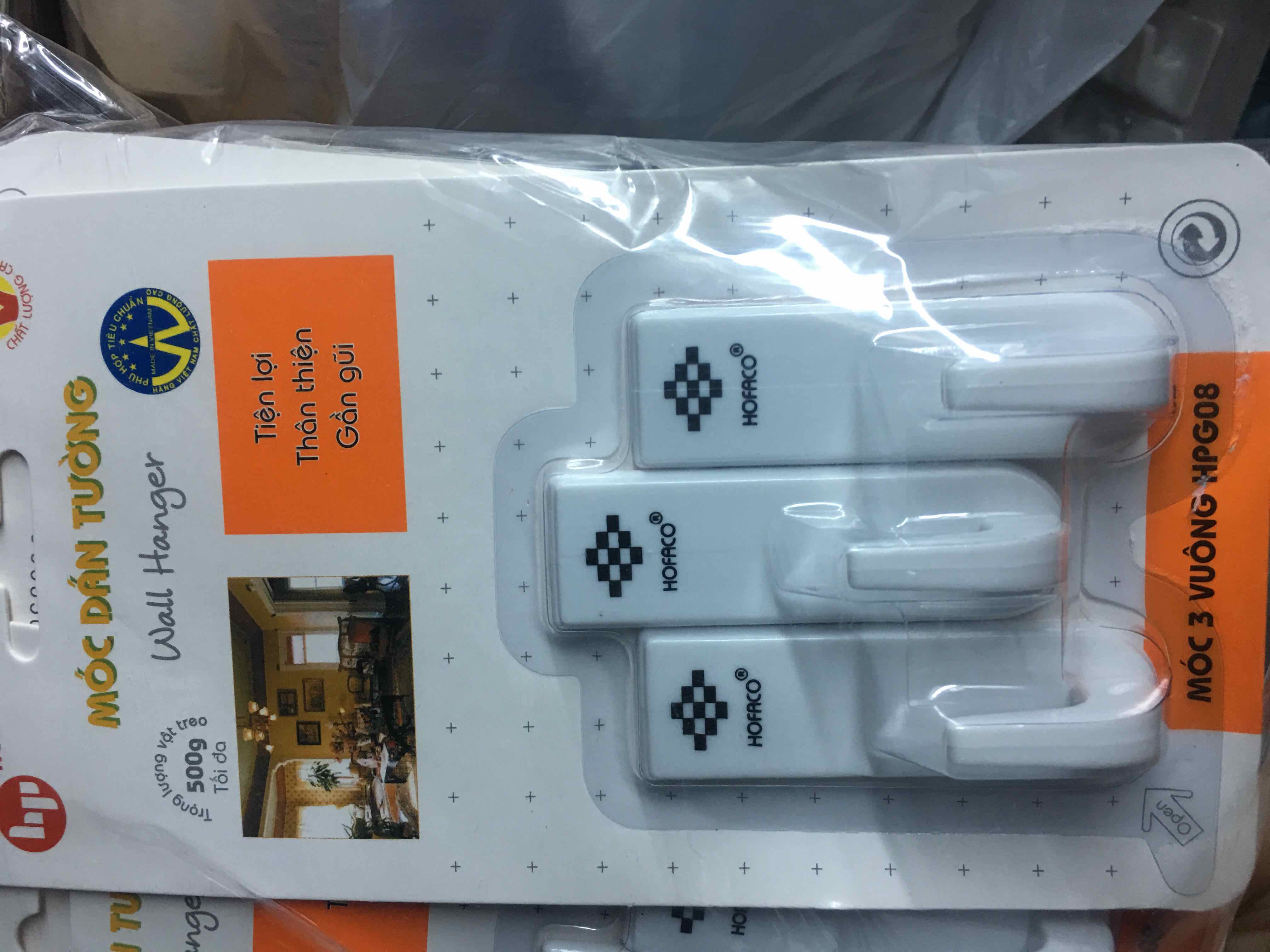Móc Dán 3 Vuông Hofaco HPG08