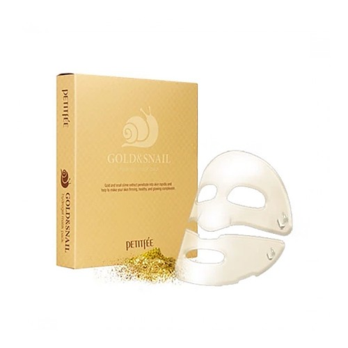 Mặt nạ mặt PETITFEE Gold & Snail - tinh chất ốc sên & vàng (date 15/9/2025)