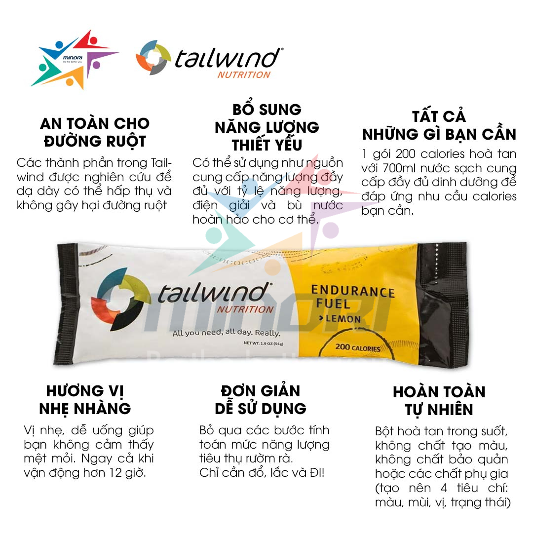 Thực Phẩm Bổ Sung TailWind Endurance Fuel Lemon 2 serving (1 Gói)