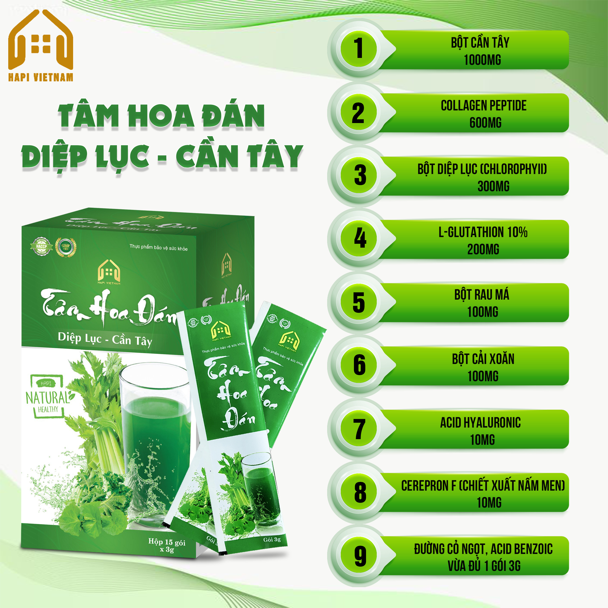 Tâm Hoa Đán - Diệp lục cần tây