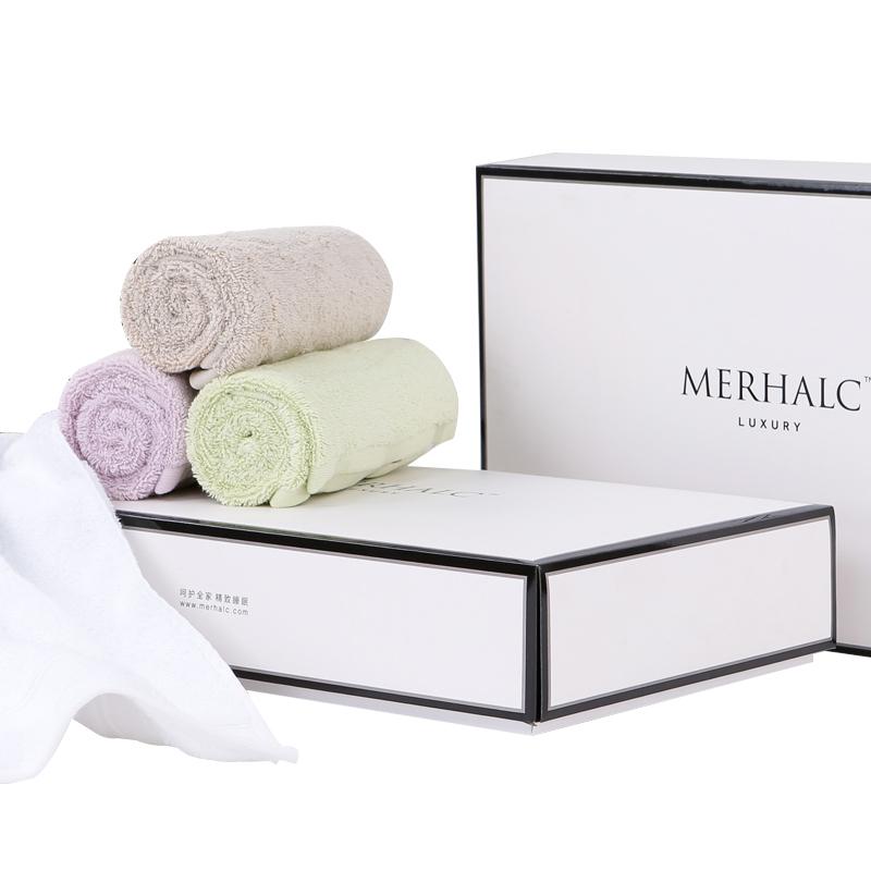 MERHALC Khăn Mặt 100% Cotton Rửa Đồ Gia Dụng Mạnh Mẽ Hút Nước Siêu Mềm Thấm Mồ Hôi Trắng Cỡ Đại Người Lớn Dày Khăn Mặt