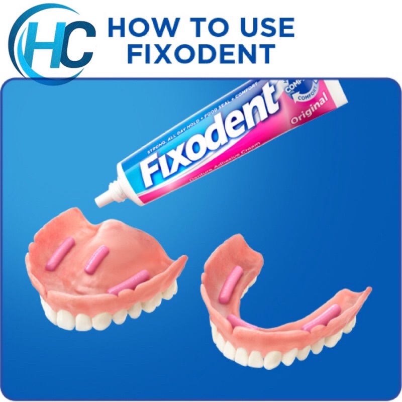 Keo dán hàm răng giả Fixodent - Hộp 68g