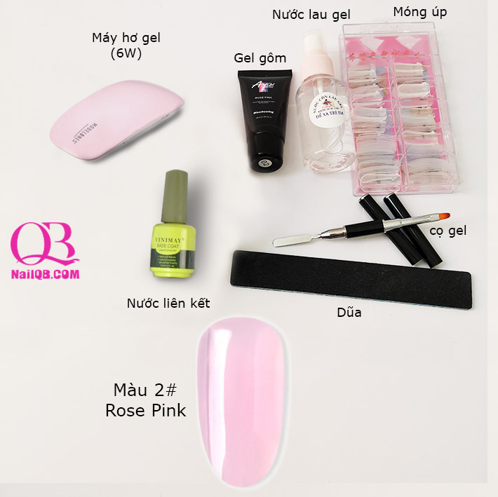 [HCM]Combo bộ dụng cụ làm gel gôm nối móng 7 món