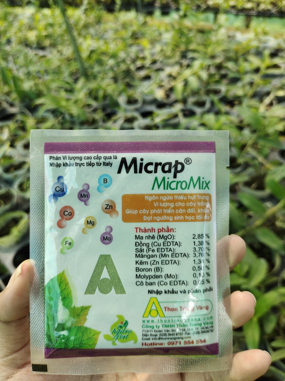 PHÂN BÓN Trung - Vi lượng Bón Lá Hạt Cốm -  Micrap MicroMix
