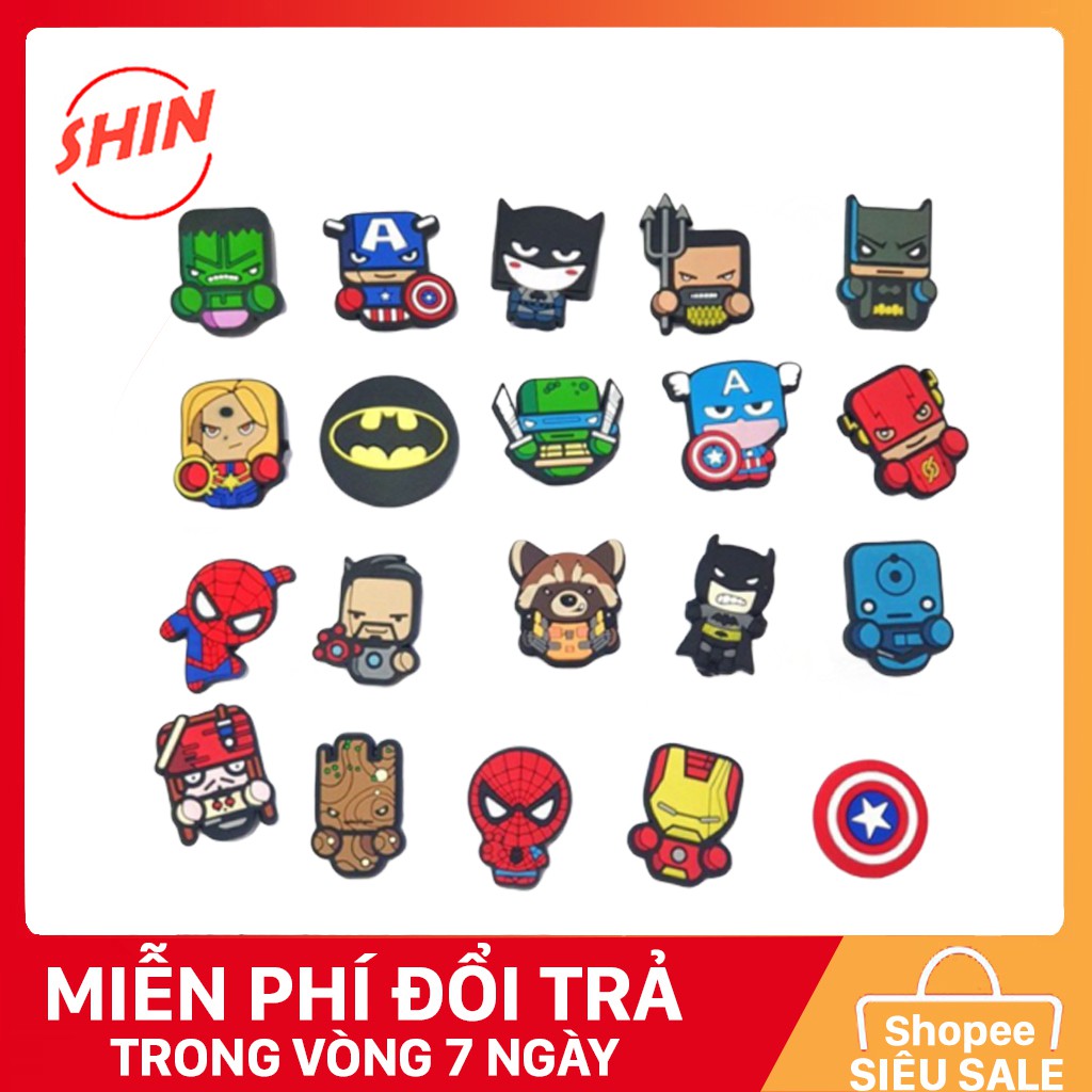 Jibbtiz, Sticker, Charm Lò Xo Cài Dép Cross Gắn Dép Crocs Jb13 Nhiều Mẫu Có Sẵn
