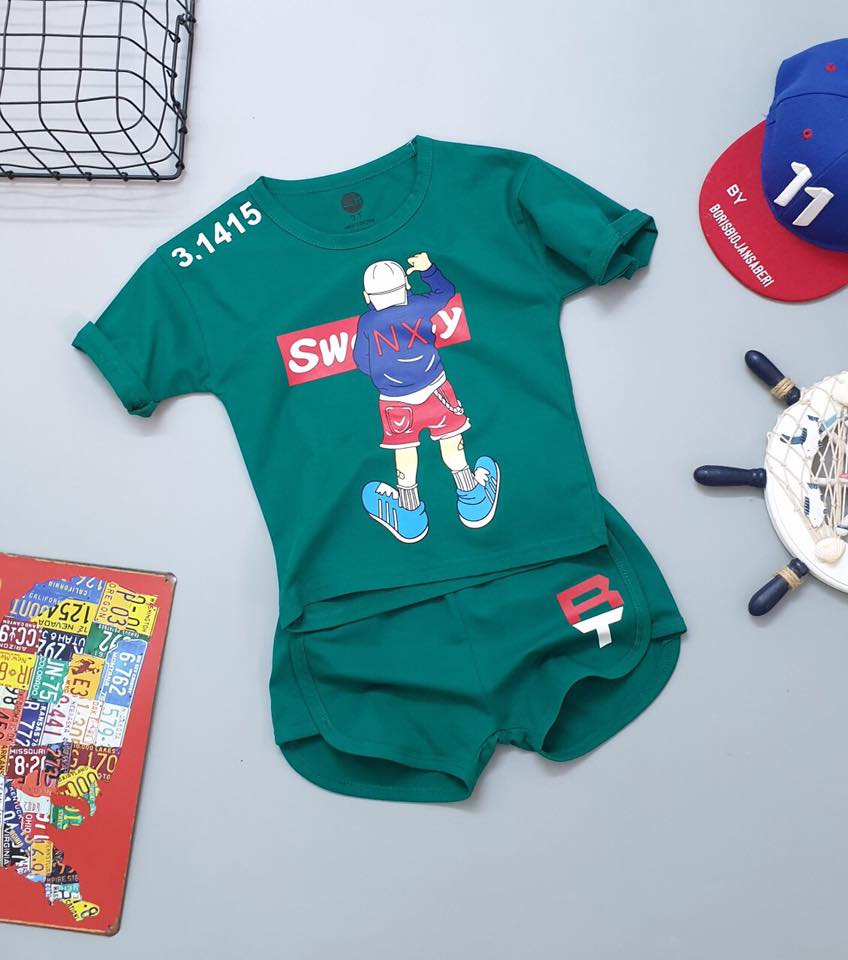 Sét bộ thun bé trai hình boy