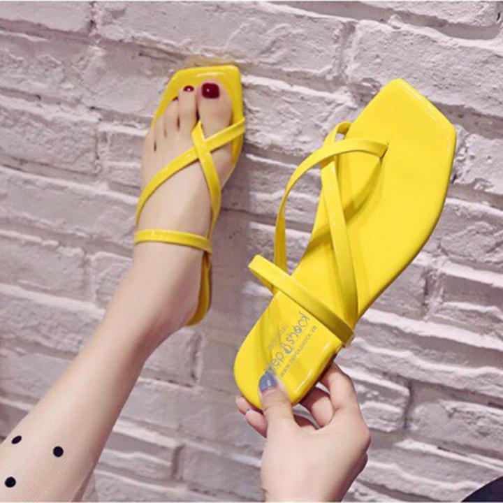 Dép Nữ Xỏ Ngón Quai chéo thời trang hàn quốc MS12021